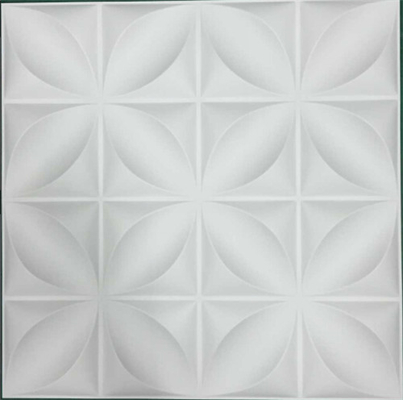 مربع الشكل 3D PVC لوحات الحائط الحجم 500 * 500MM / 300 * 300MM / حسب الطلب
