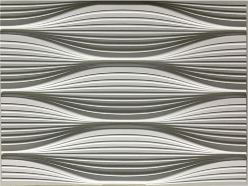 DIY هندسية 3D PVC لوحات الحائط قابل للغسل صديقة للبيئة العمق 0.1 سم