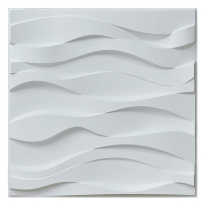 Paintable العتيقة نمط 3D لوحات الحائط البلاستيكية ، الجدار ديكور PVC ورقة 50 * 50CM الحجم